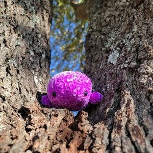 [ONE] Purple Super Soft Handmade Crochet Blushing Whale